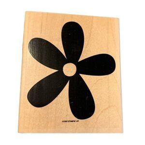 Stampin Up Big Bloom Flower Rubber Stamp 2007 Bold Daisy Craft Stamp Wood Block